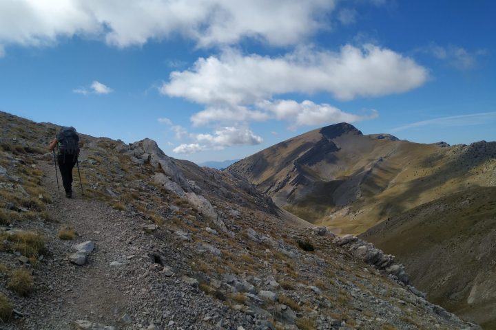 a man hiking at Cadí - Moixero Natural Park