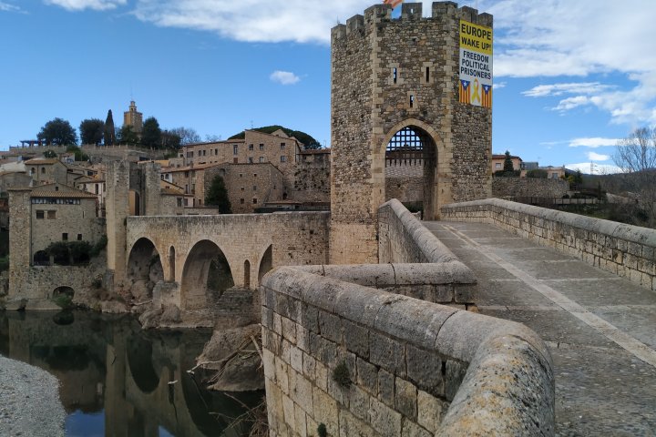 the medieval bridge of besalu