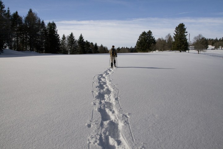 a snow covered slope