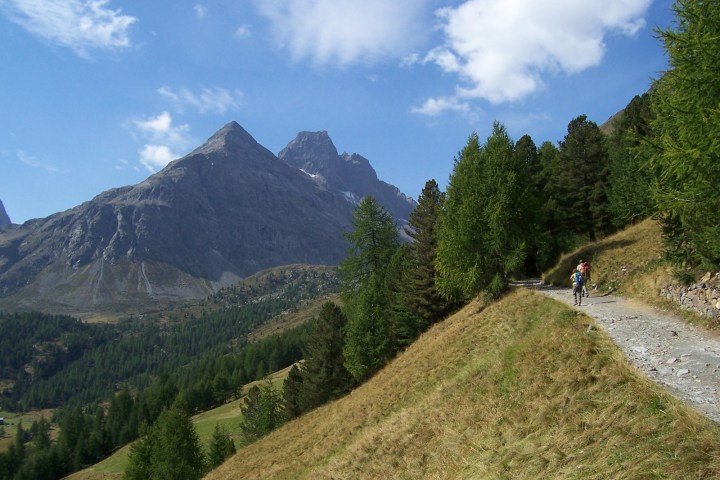 a view of the side of a mountain